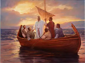 Jesús predicando en la barca 